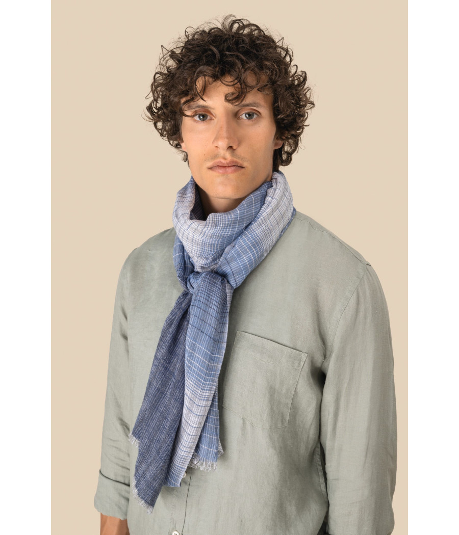 Chèche à rayures unisexe