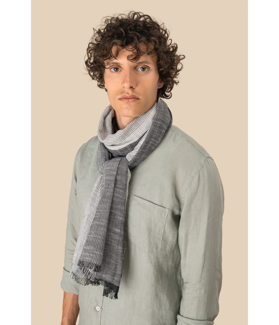 Chèche à rayures unisexe