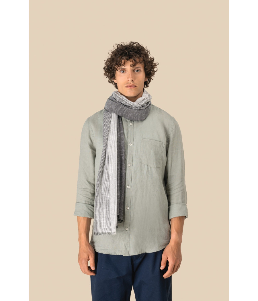 Chèche à rayures unisexe