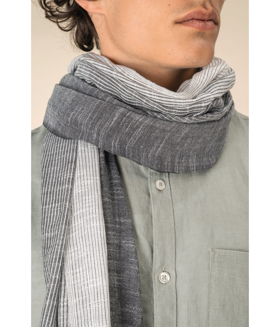 Chèche à rayures unisexe