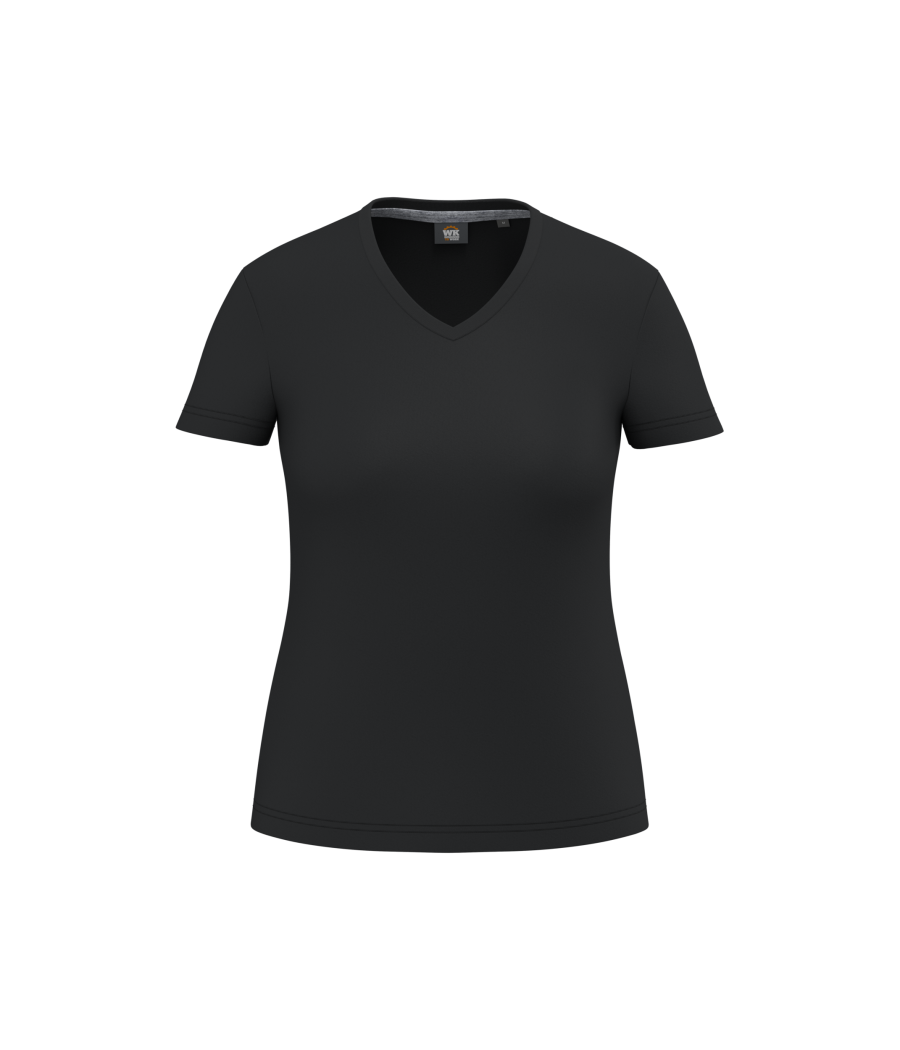 T-shirt écoresponsable col V antibactérien femme