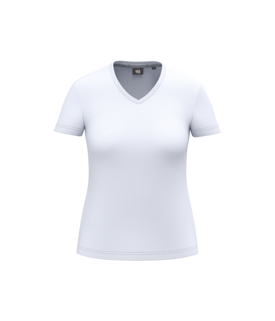 T-shirt écoresponsable col V antibactérien femme