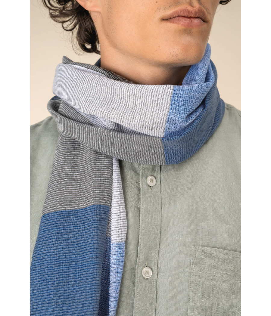 Chèche à carreaux unisexe