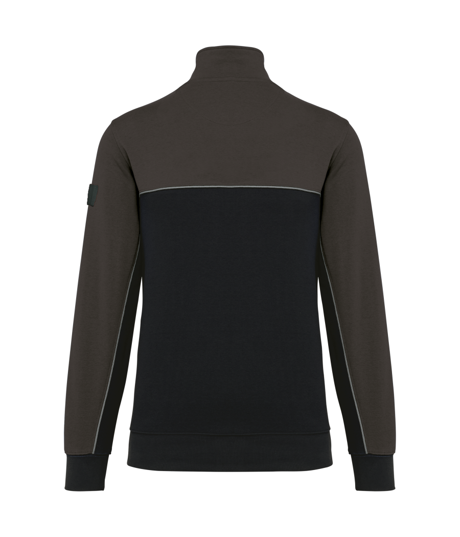 Sweat-shirt écoresponsable col zippé unisexe