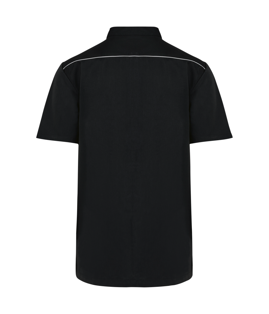 Blouse polycoton avec boutons-pression homme