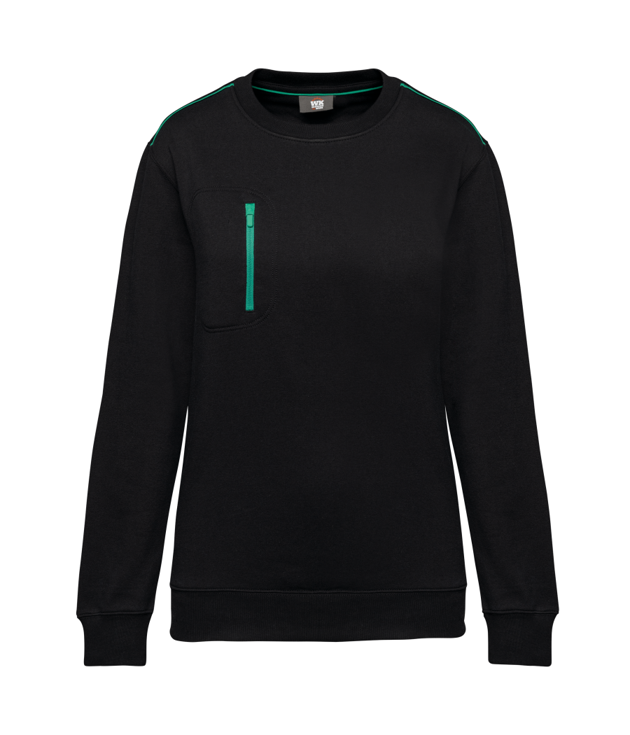 Sweat-shirt Day To Day zip poche contrastée unisexe