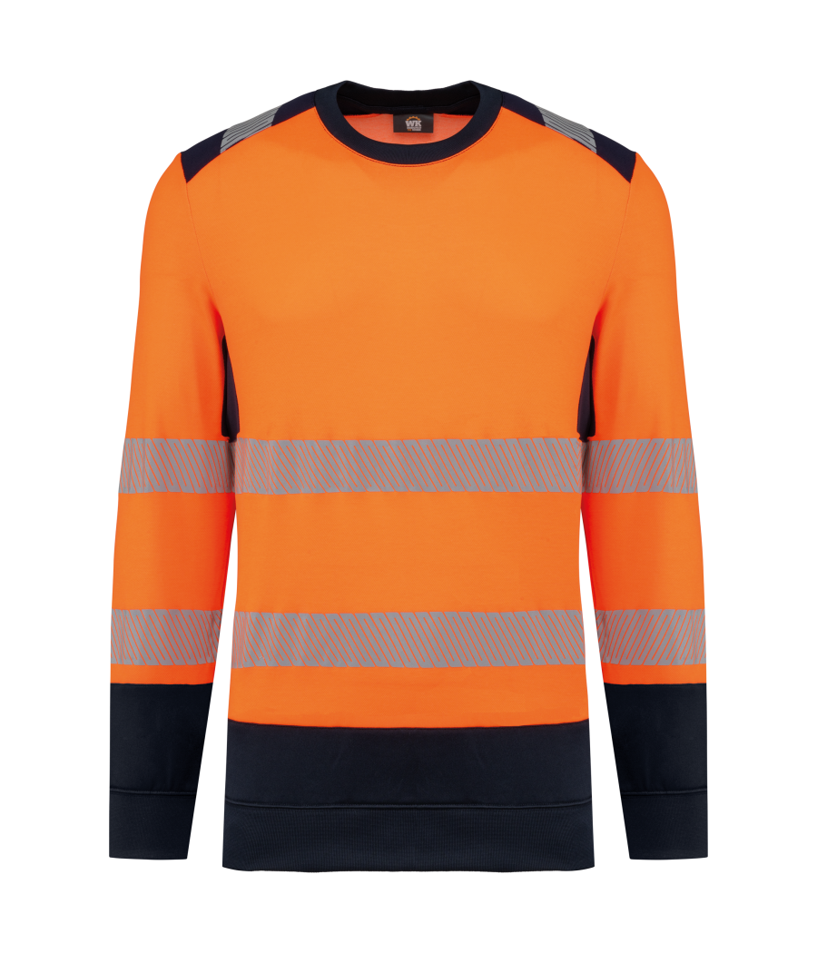 Sweat-shirt de sécurité recyclé col rond unisexe