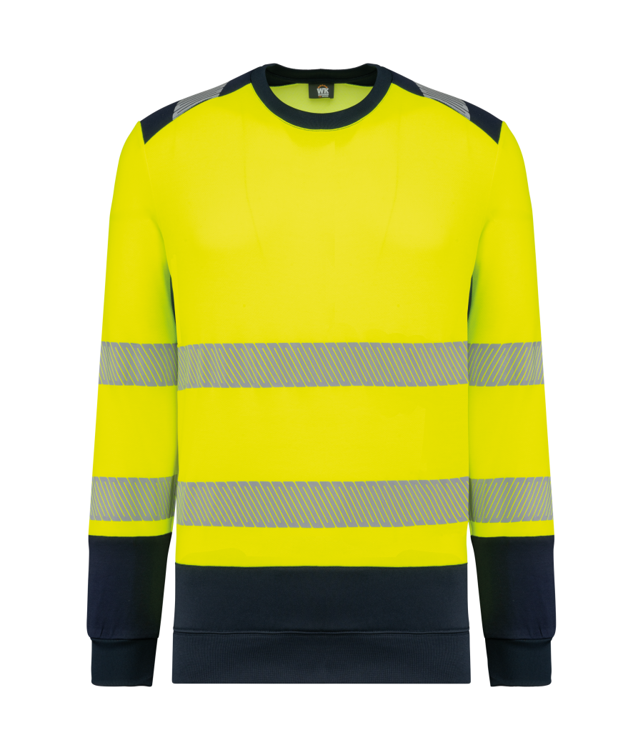 Sweat-shirt de sécurité recyclé col rond unisexe