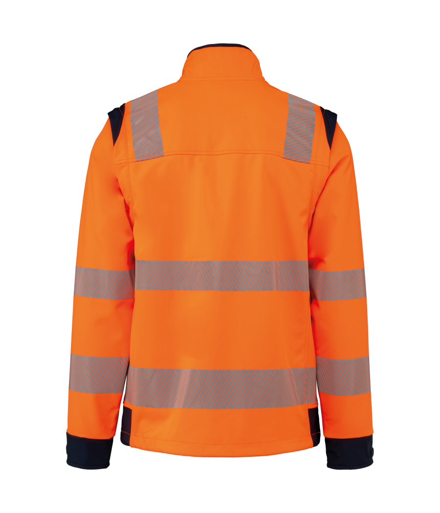 Veste softshell de sécurité recyclée avec manches détachables unisexe