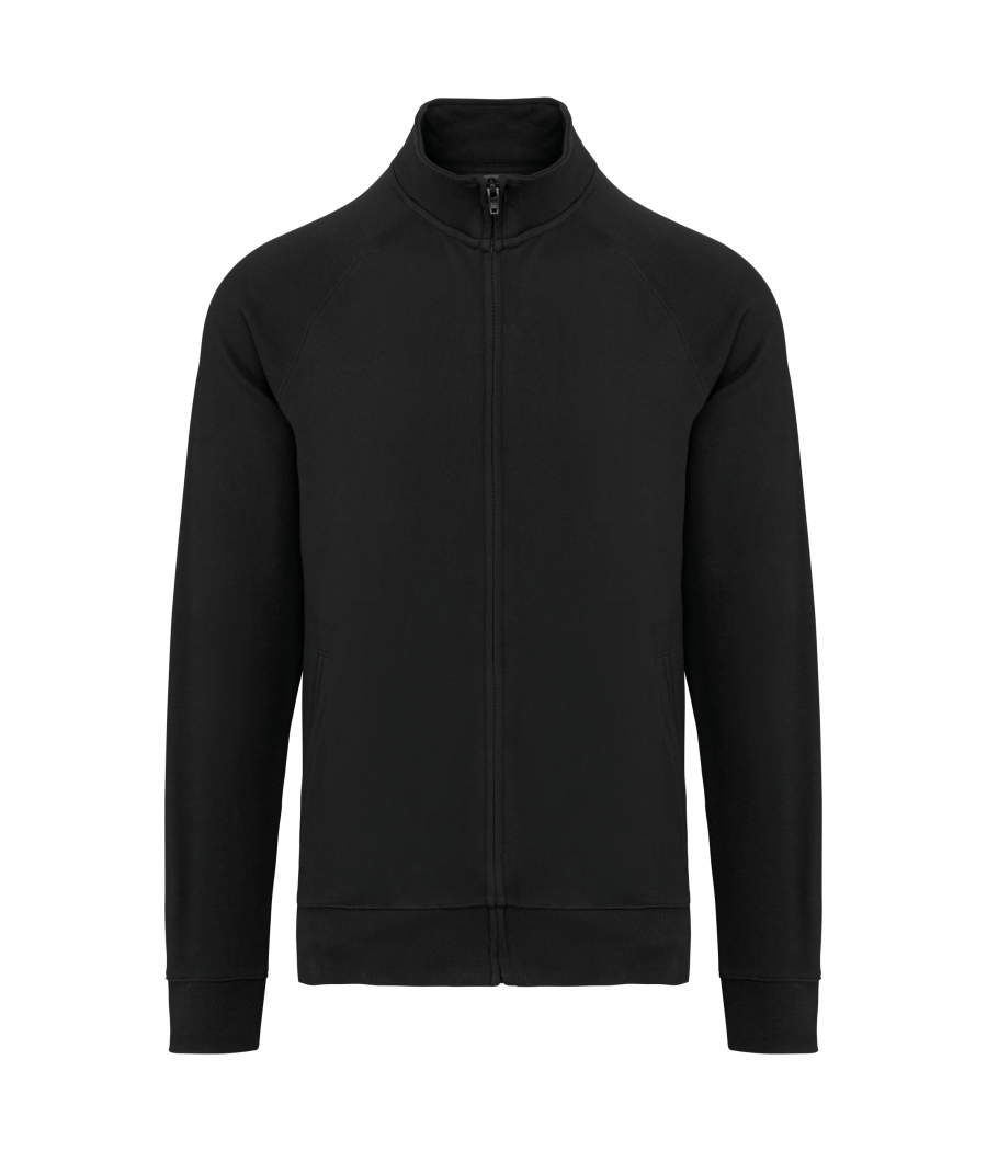 Veste molleton coton manches raglan unisexe