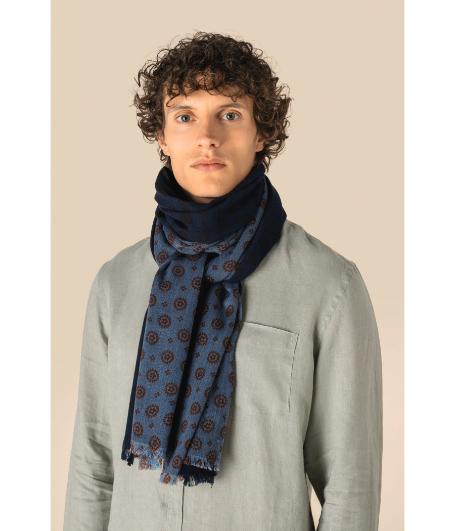 Chèche à motifs floraux unisexe