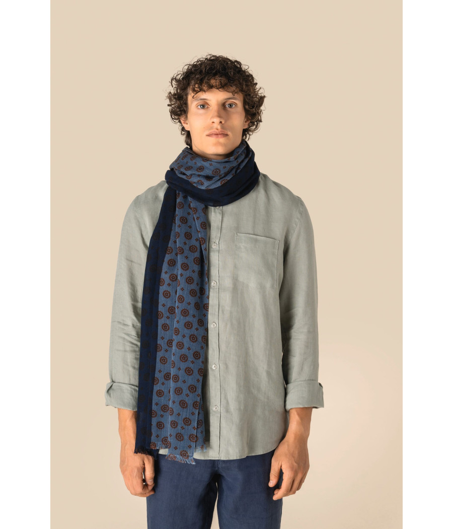 Chèche à motifs floraux unisexe