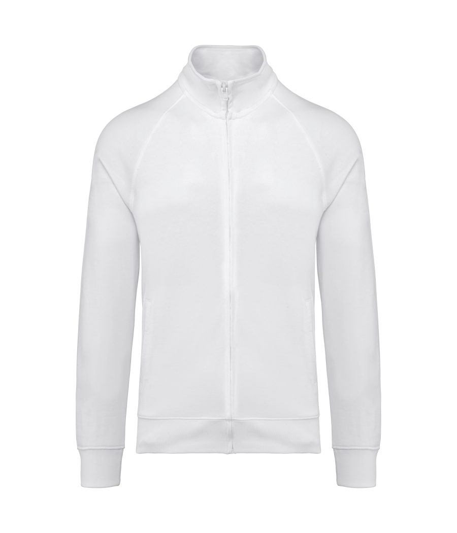 Veste molleton coton manches raglan unisexe