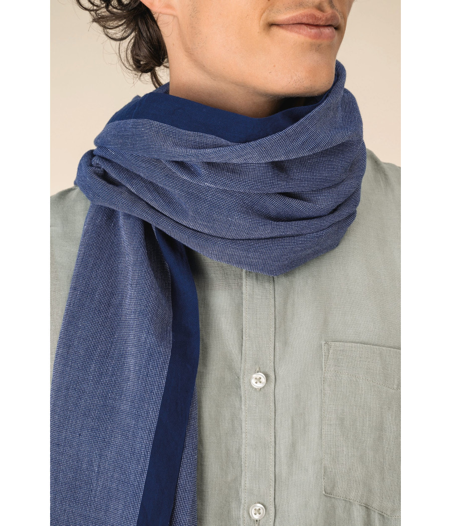 Chèche en chambray unisexe