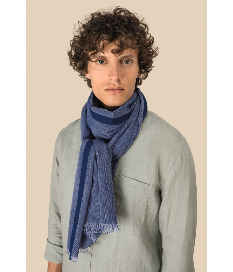 Chèche en chambray unisexe