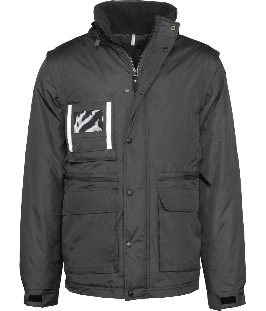 Parka workwear manches amovibles homme