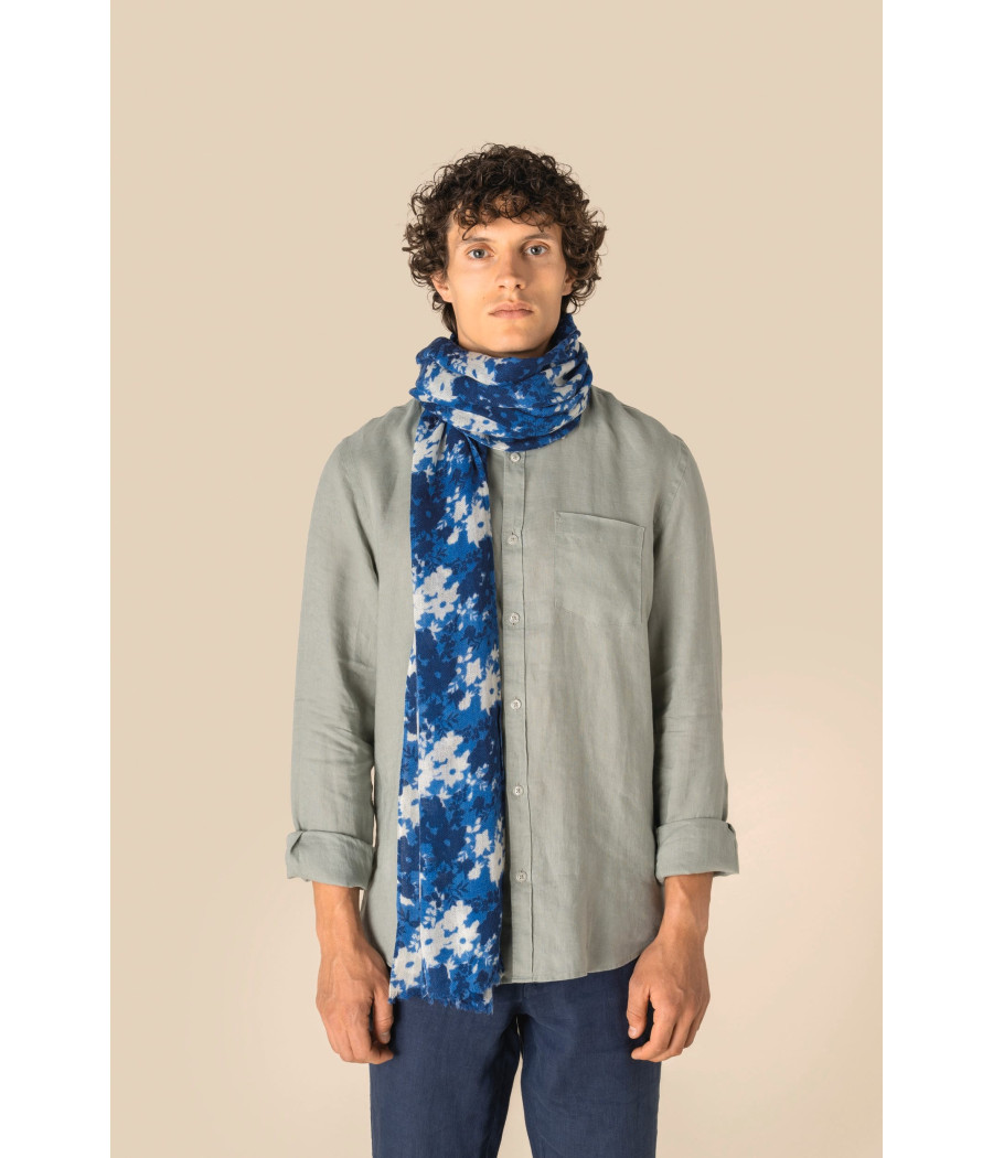 Chèche à imprimé floral unisexe