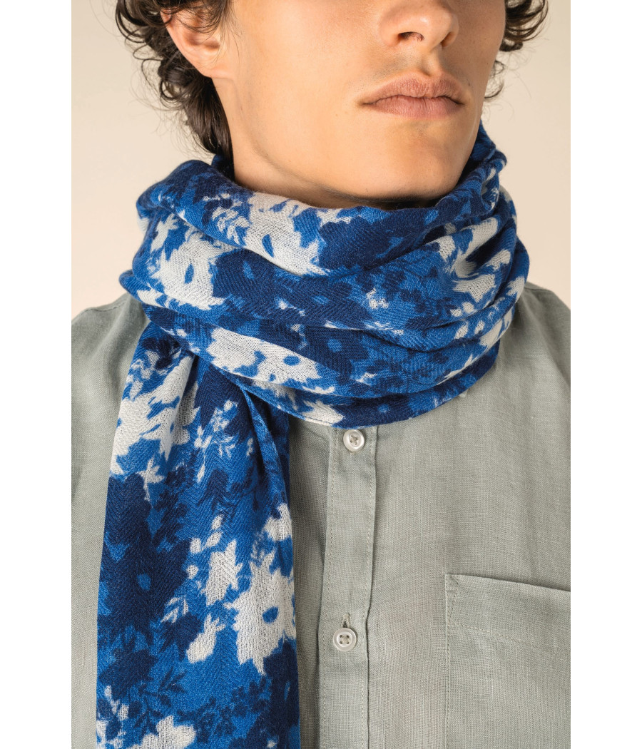 Chèche à imprimé floral unisexe