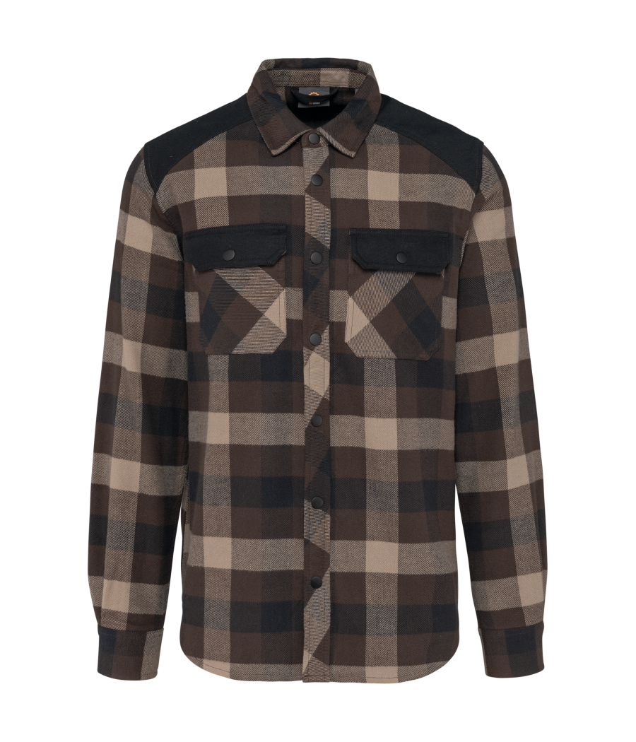 Chemise à carreaux avec poches homme