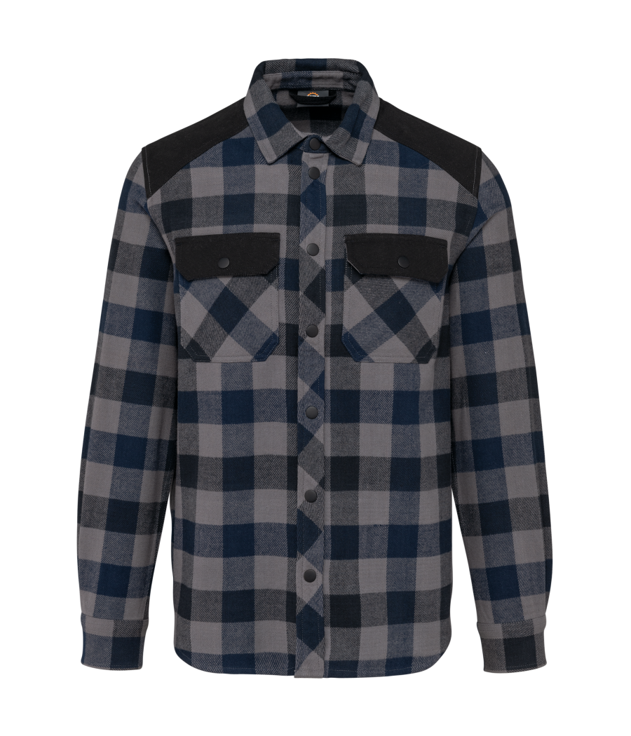 Chemise à carreaux avec poches homme