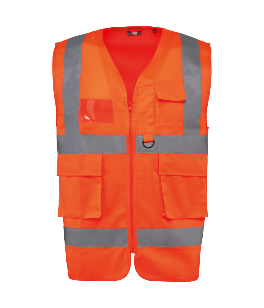 Gilet de sécurité haute visibilité recyclé avec zip unisexe