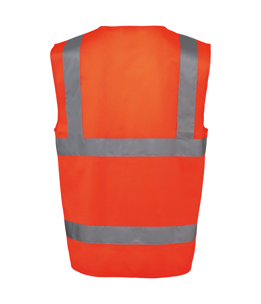 Gilet de sécurité haute visibilité recyclé avec zip unisexe