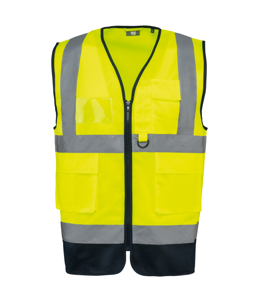 Gilet de sécurité haute visibilité recyclé avec zip unisexe