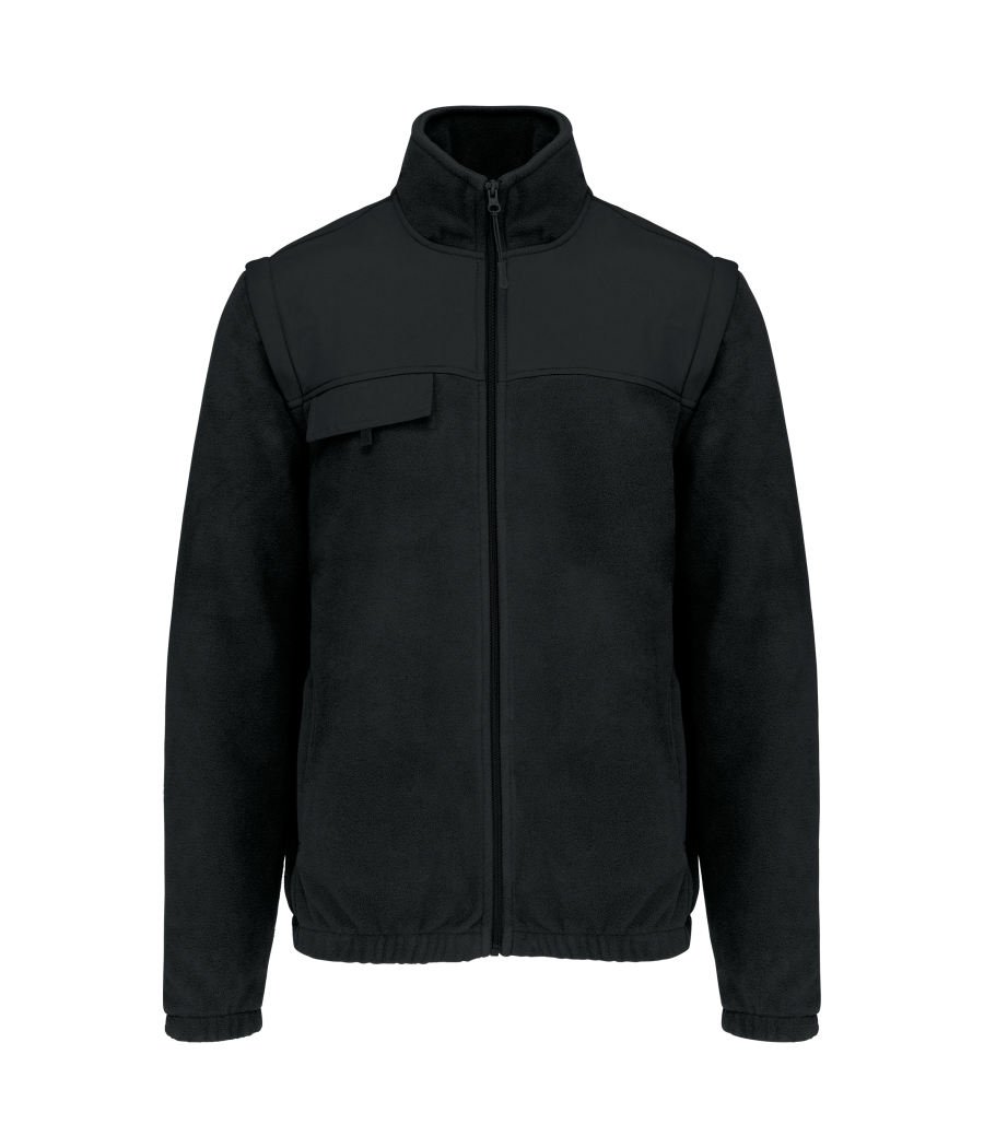 Veste polaire manches amovibles homme