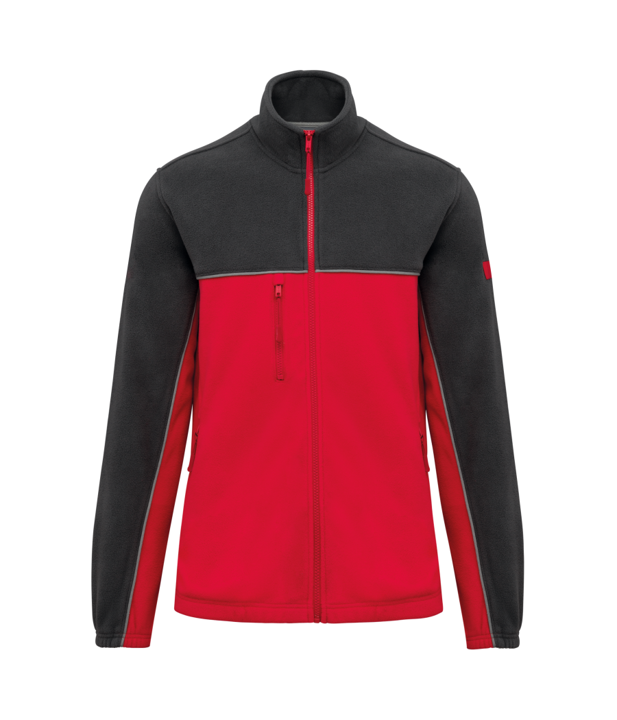 Veste micropolaire bicolore écoresponsable unisexe