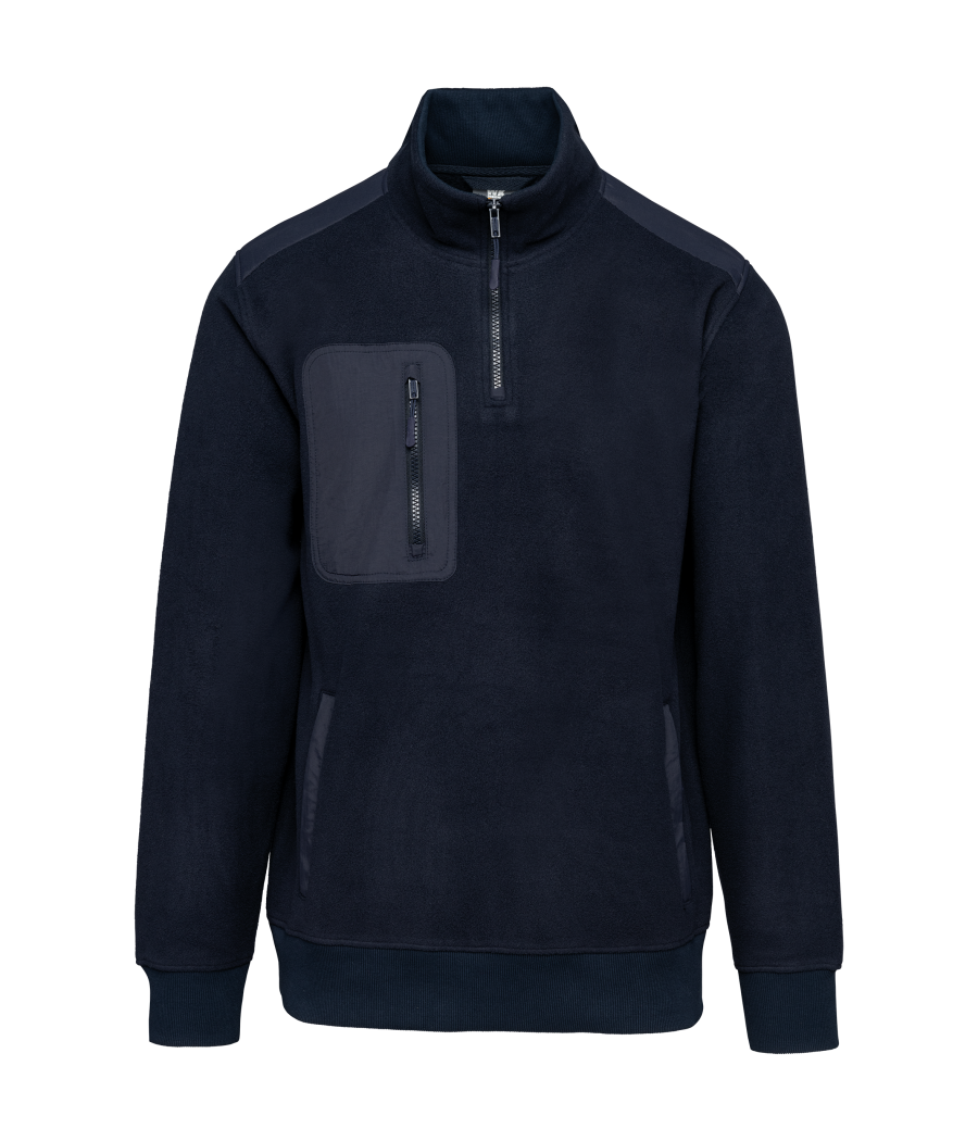 Polaire écoresponsable col zippé unisexe