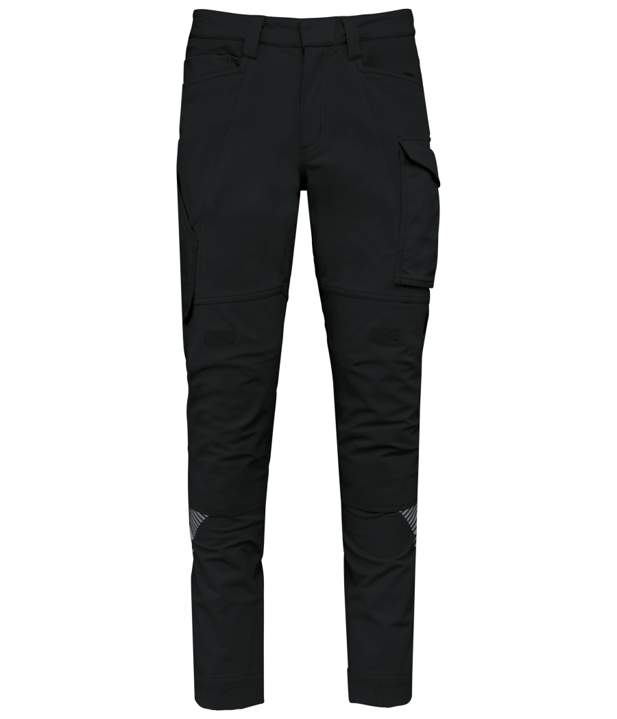 Pantalon stretch recyclé multipoches unisexe