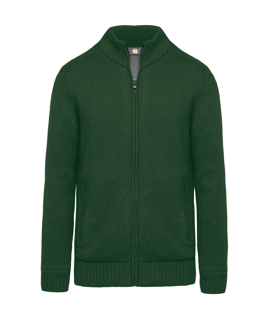 Cardigan doublé polaire homme