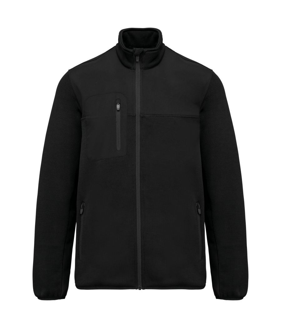 Veste recyclée en polytricot homme