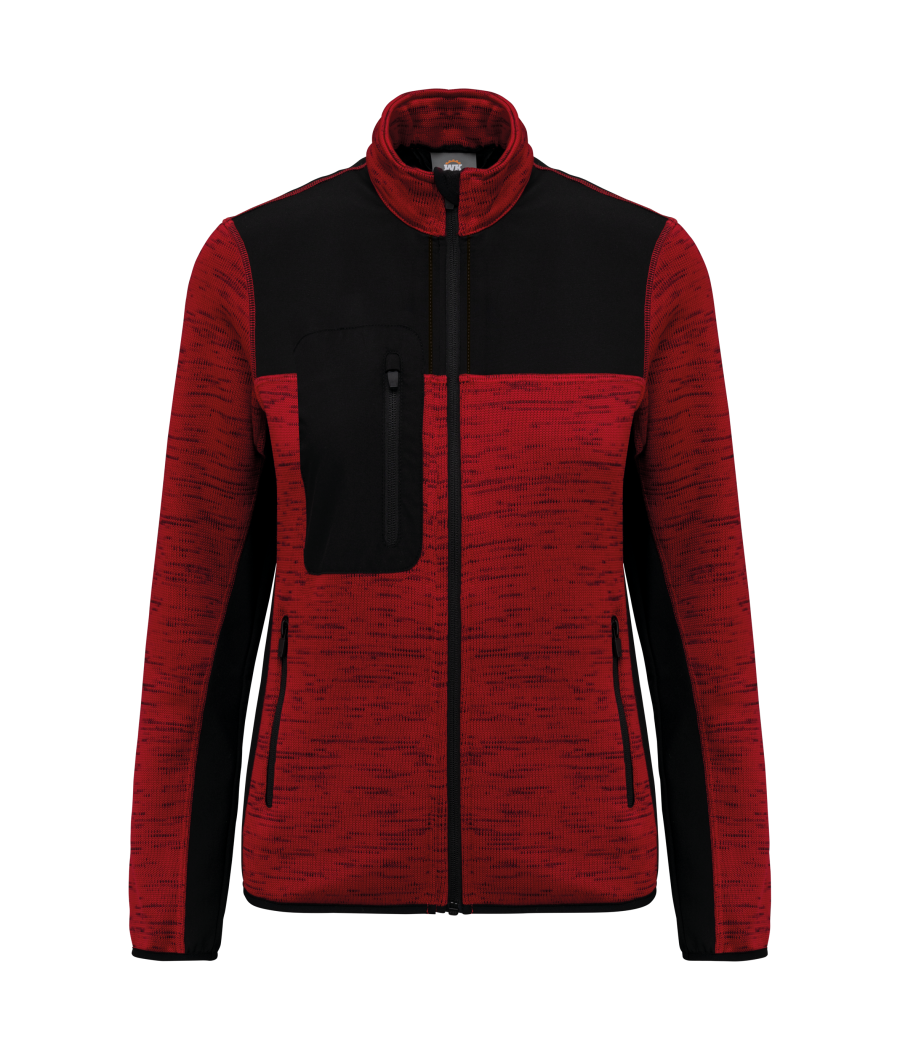 Veste recyclée en polytricot femme