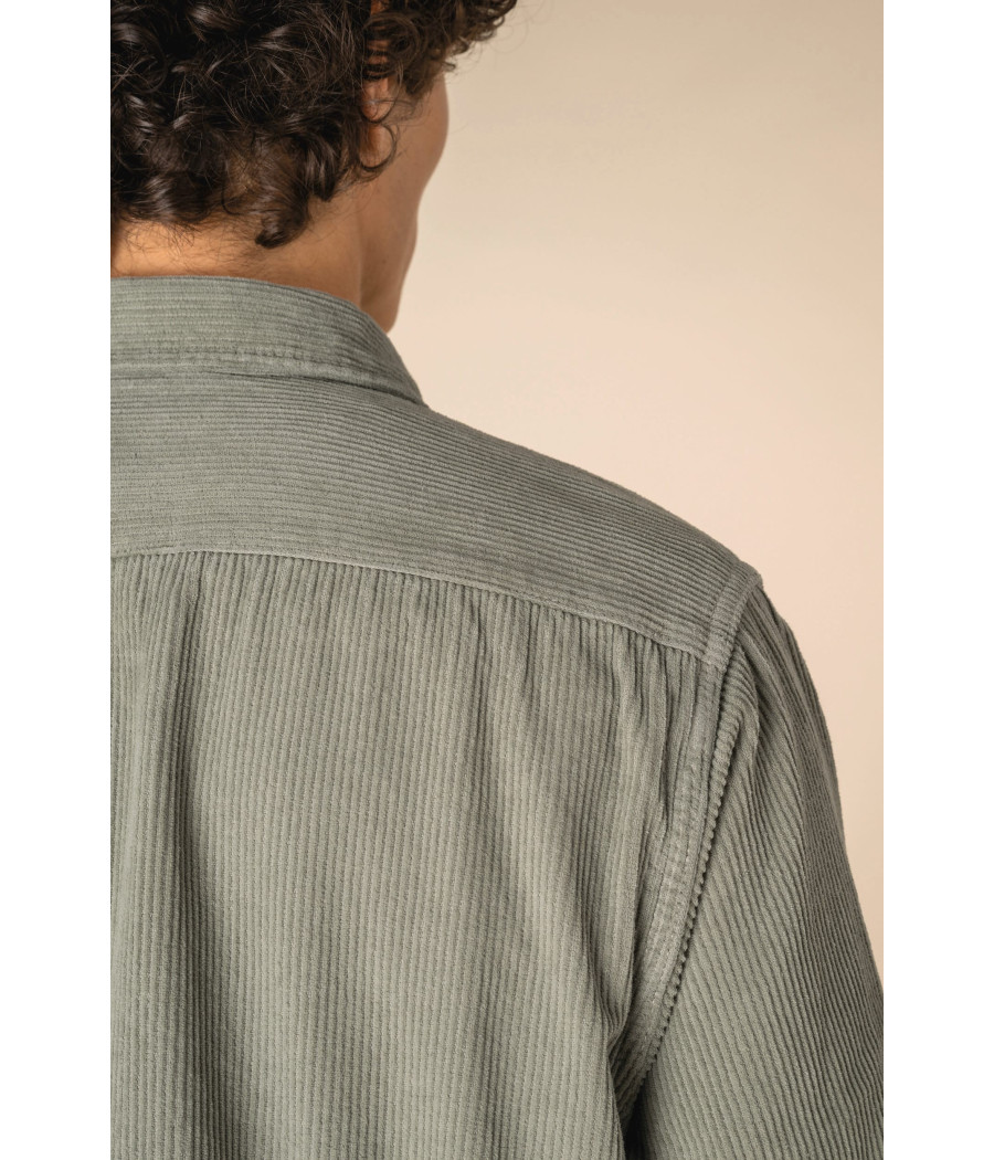 Surchemise écoresponsable délavée en velours côtelé homme