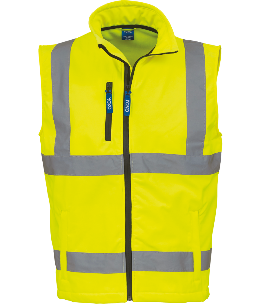 Bodywarmer softshell haute visibilité