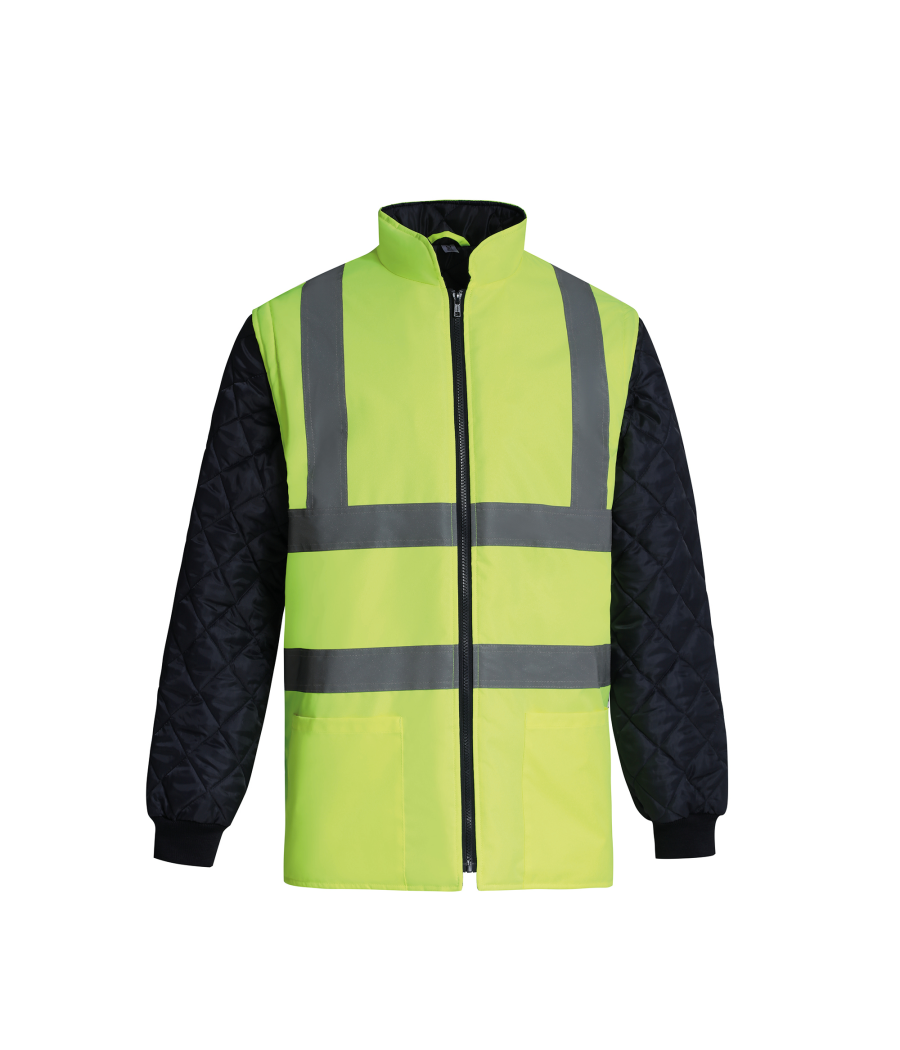 Veste matelassée haute visibilité avec manches détachables