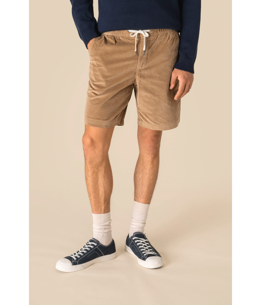 Short écoresponsable en velours côtelé homme