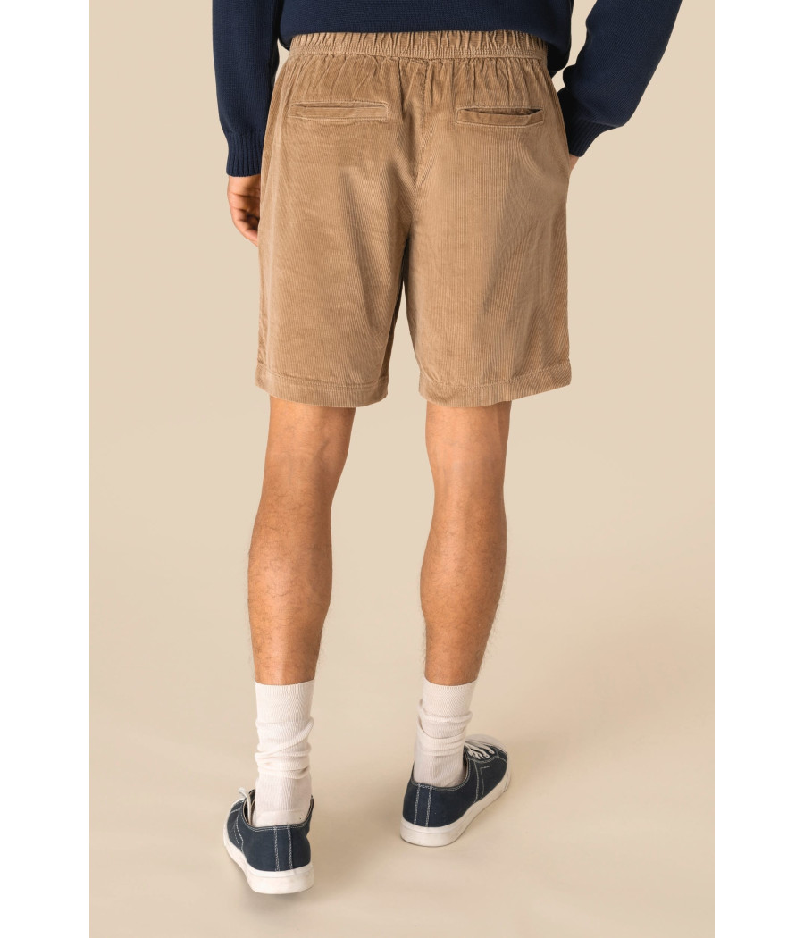 Short écoresponsable en velours côtelé homme