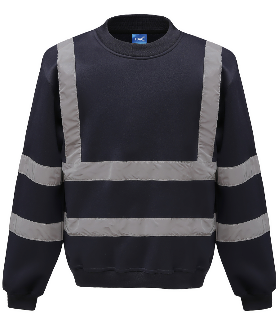 Sweat-shirt haute visibilité col rond