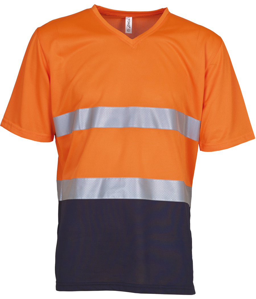 T-shirt col V haute visibilité Top Cool