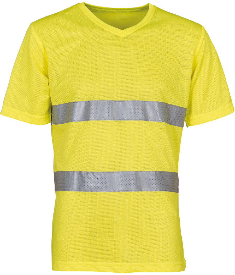T-shirt col V haute visibilité Top Cool