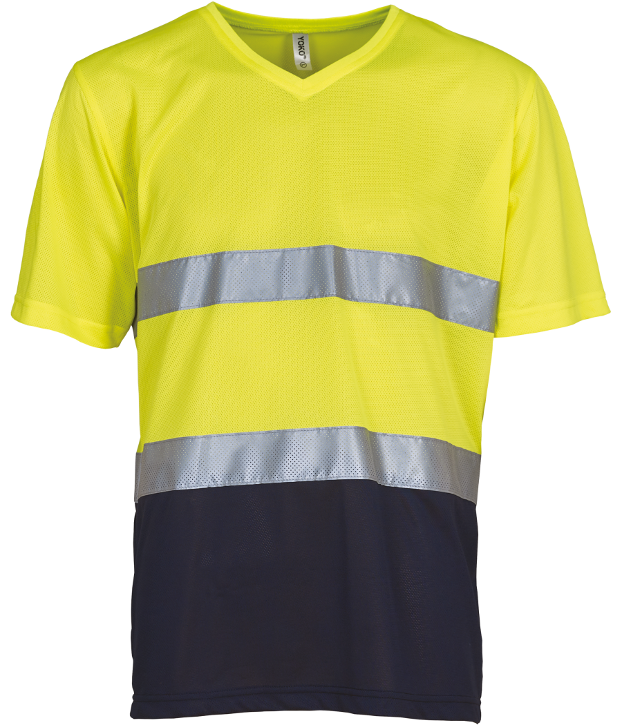 T-shirt col V haute visibilité Top Cool