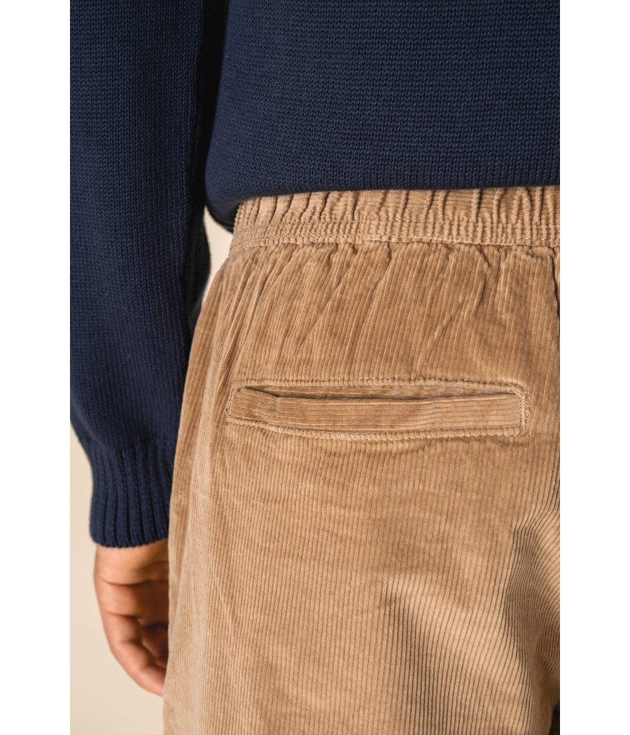 Short écoresponsable en velours côtelé homme