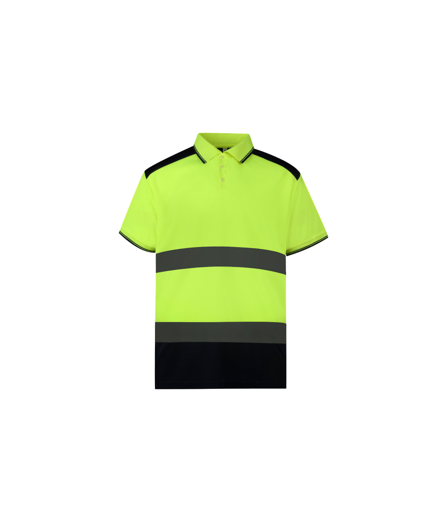 Polo bicolore haute visibilité