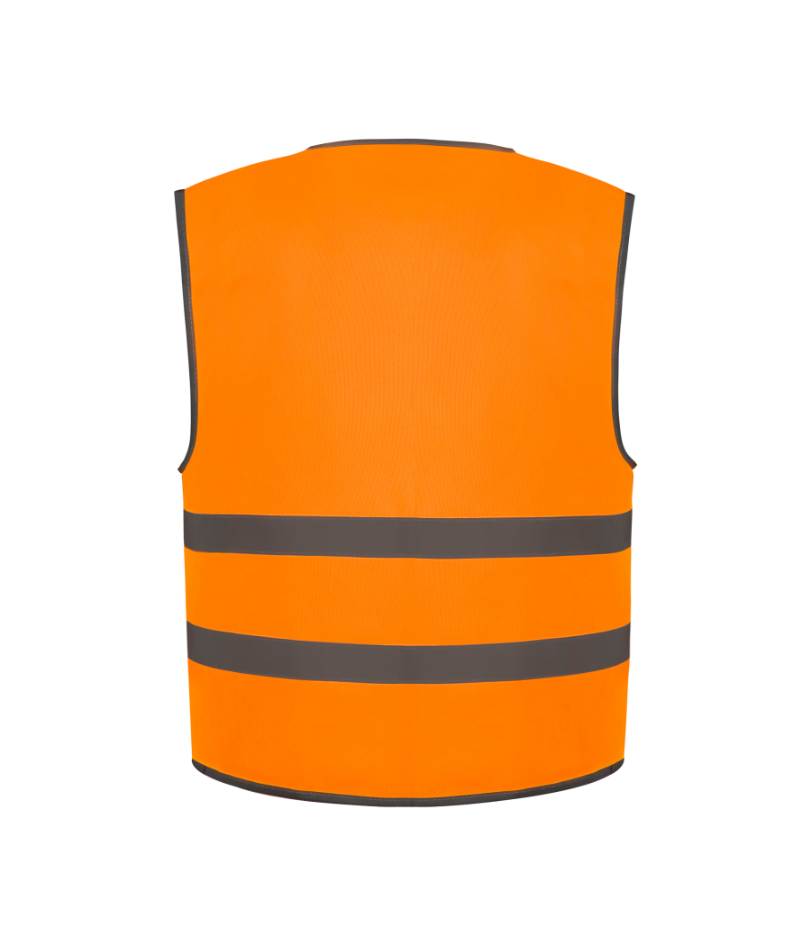 Gilet avec bordures et bandes réfléchissantes
