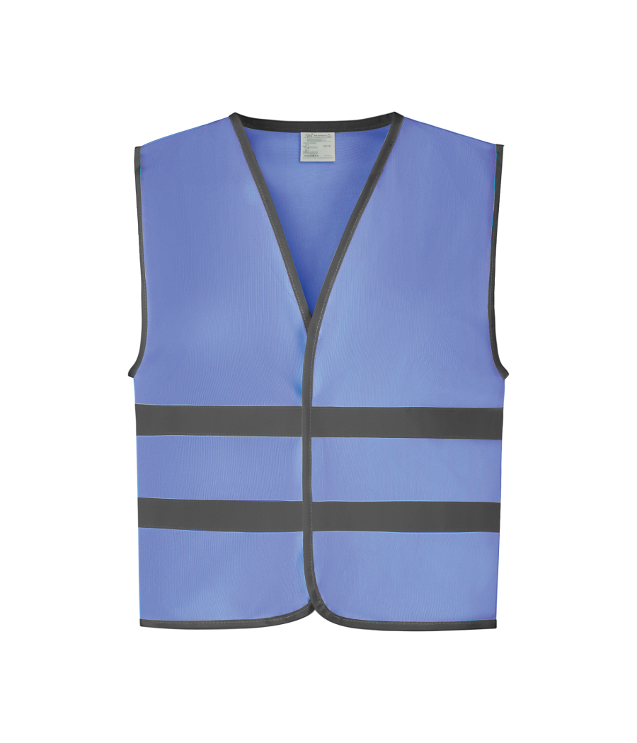 Gilet avec bordures et bandes réfléchissantes
