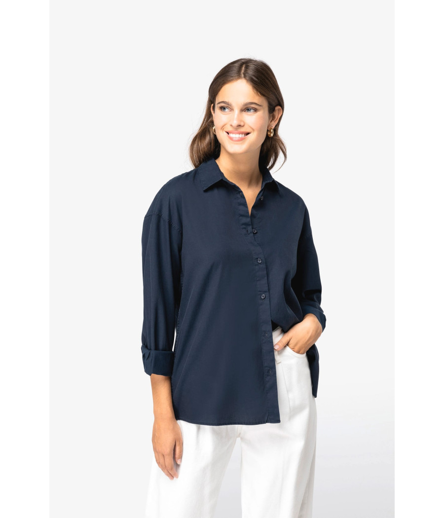 Chemise écoresponsable en lyocell femme