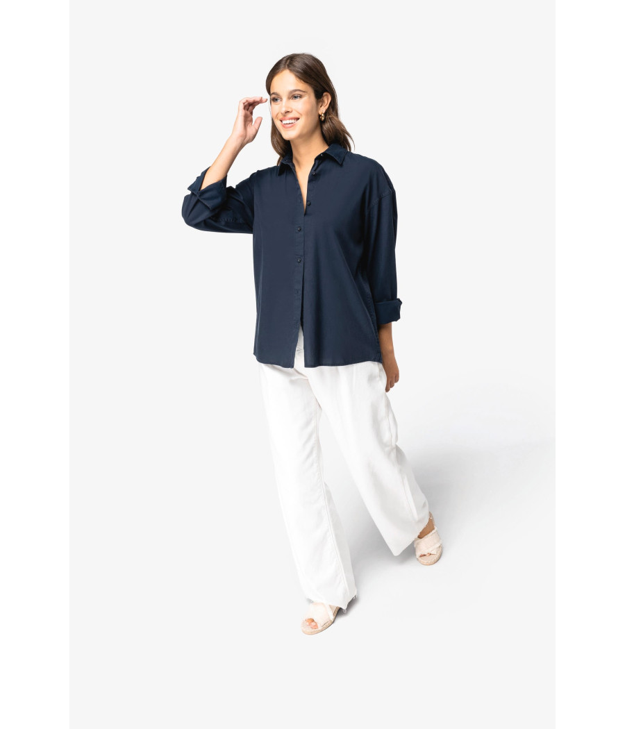 Chemise écoresponsable en lyocell femme
