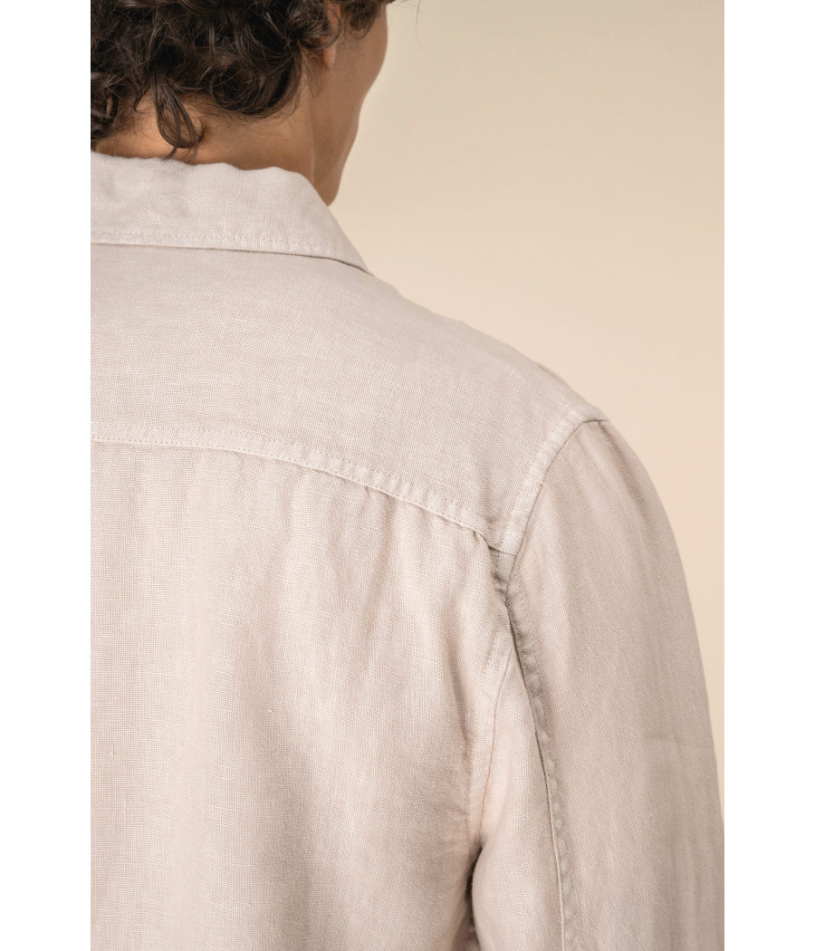 Surchemise délavée en lin homme